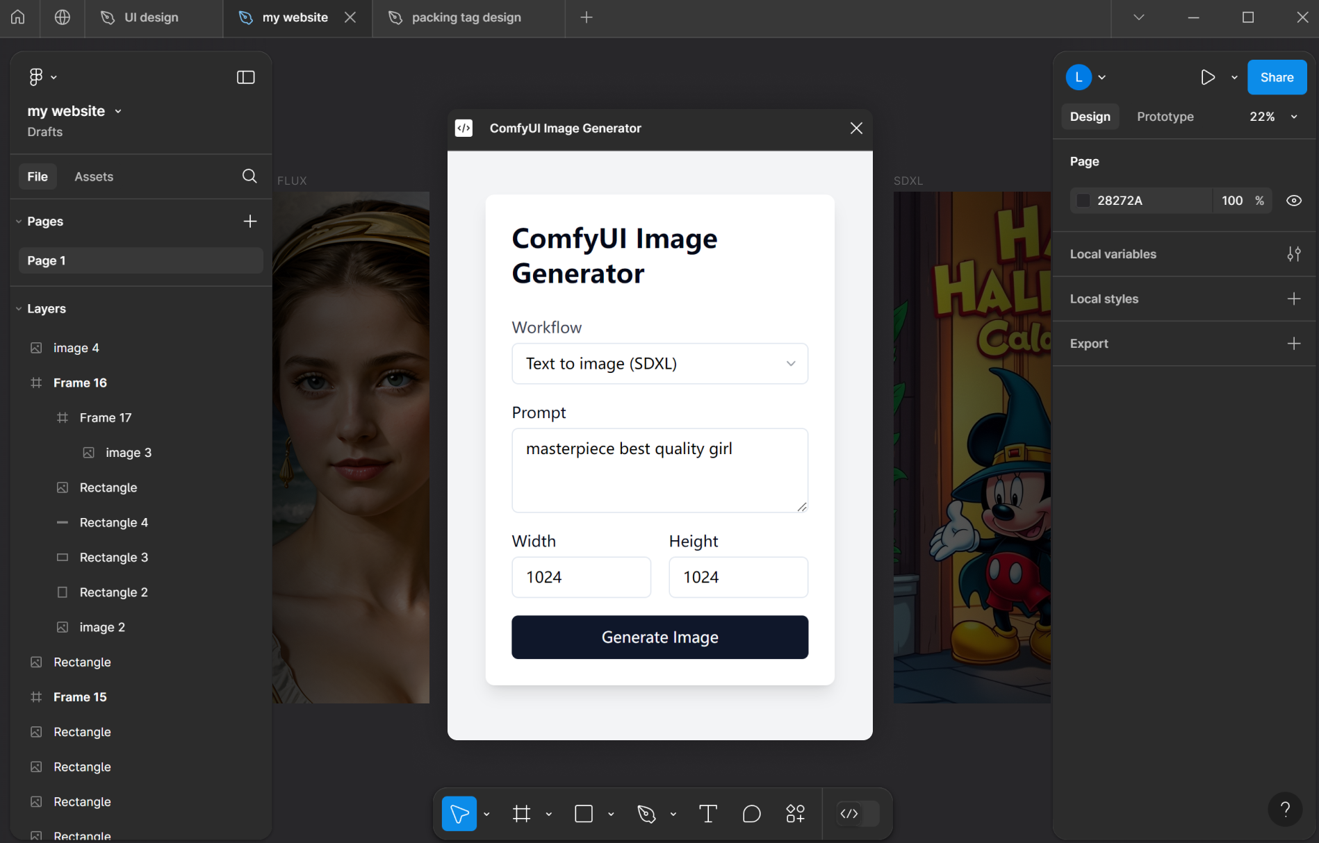 ComfyUI Image Generator
